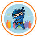 ninja clickworker metric icon