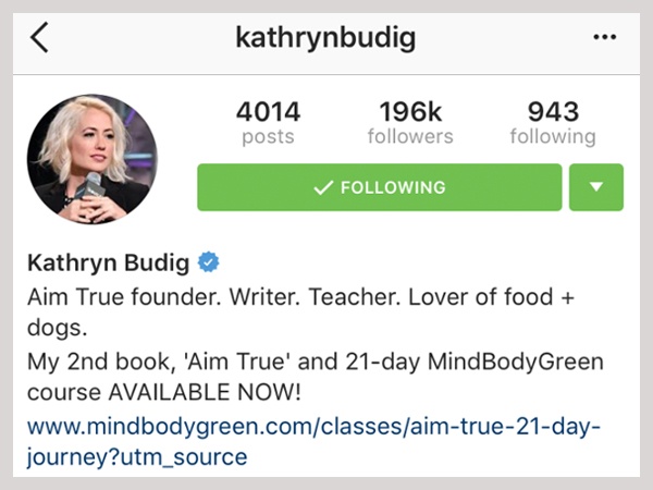 kathrynbudig instagram account