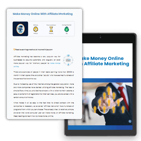 make money on affiliate marketing page