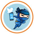 twitter ninja metric icon